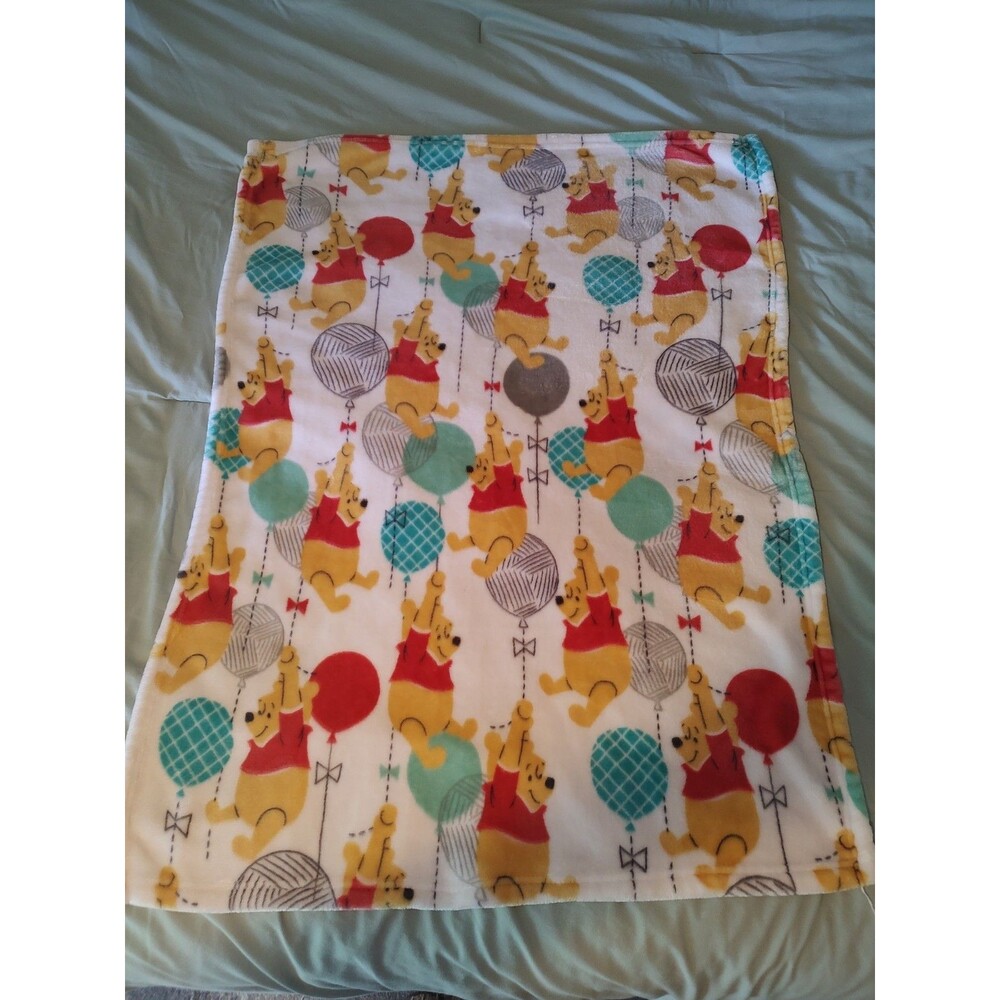 Vintage Disney Winnie The Pooh Collection Blanket 30x40 Inches (Actually 38x29")